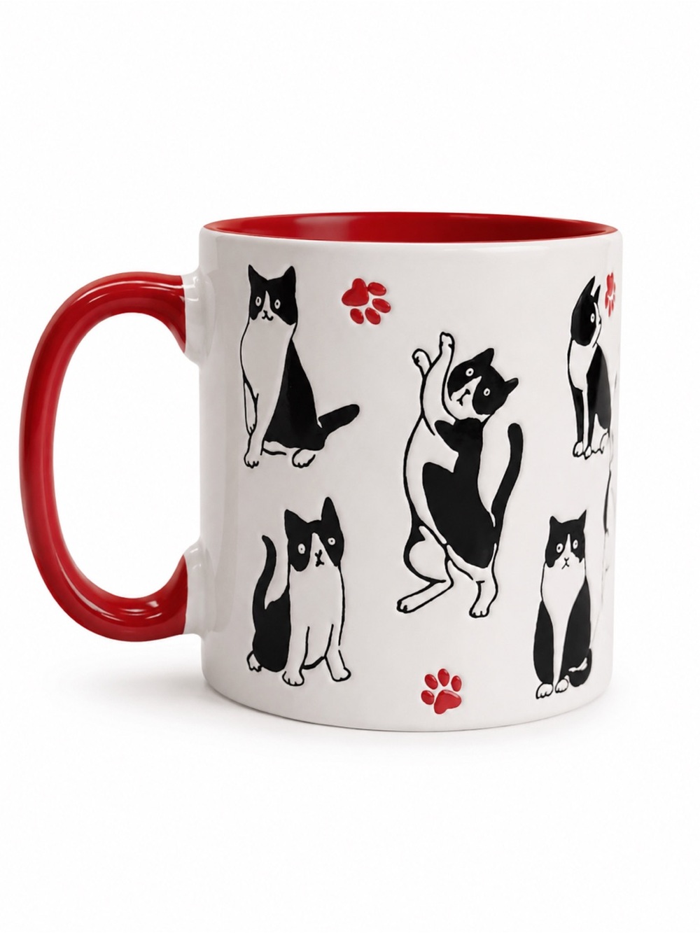 Spectrum Designz Cat Pattern Ceramic Mug